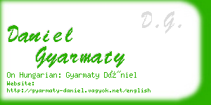 daniel gyarmaty business card